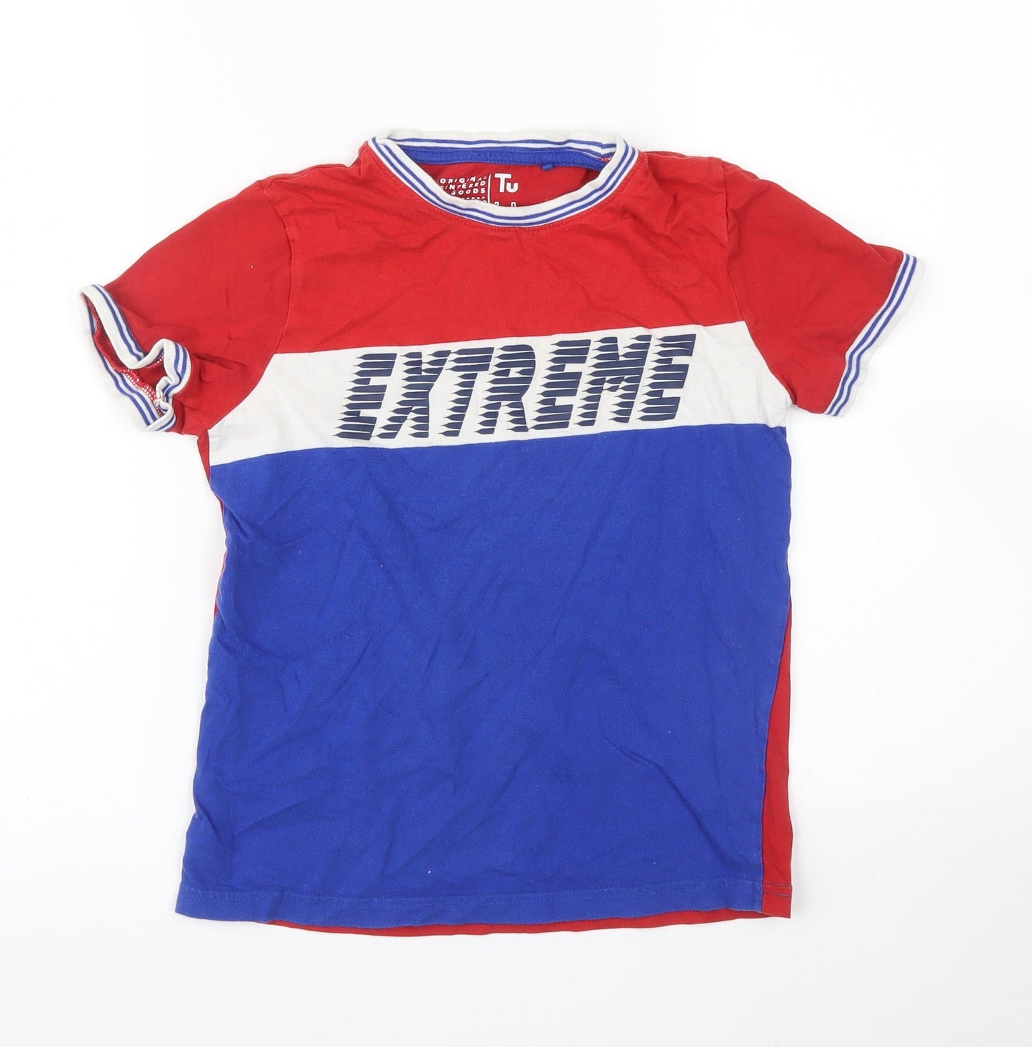 TU Boys Blue   Basic T-Shirt Size 10 Years