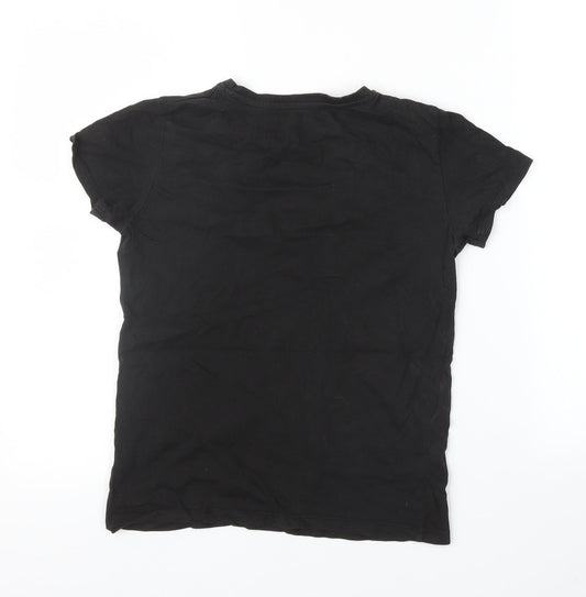 Primark Boys Black   Basic T-Shirt Size 10 Years