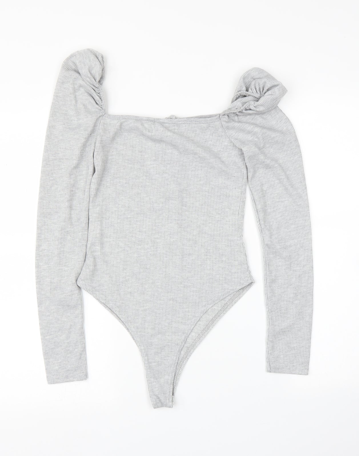 PRETTYLITTLETHING Womens Grey   Leotard One-Piece Size 6