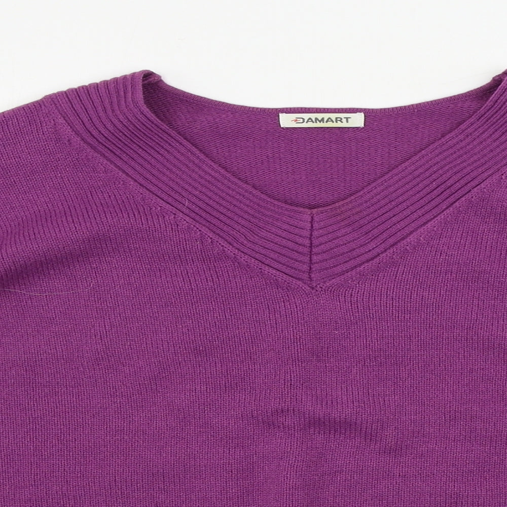 Damart Womens Purple   Pullover Jumper Size L