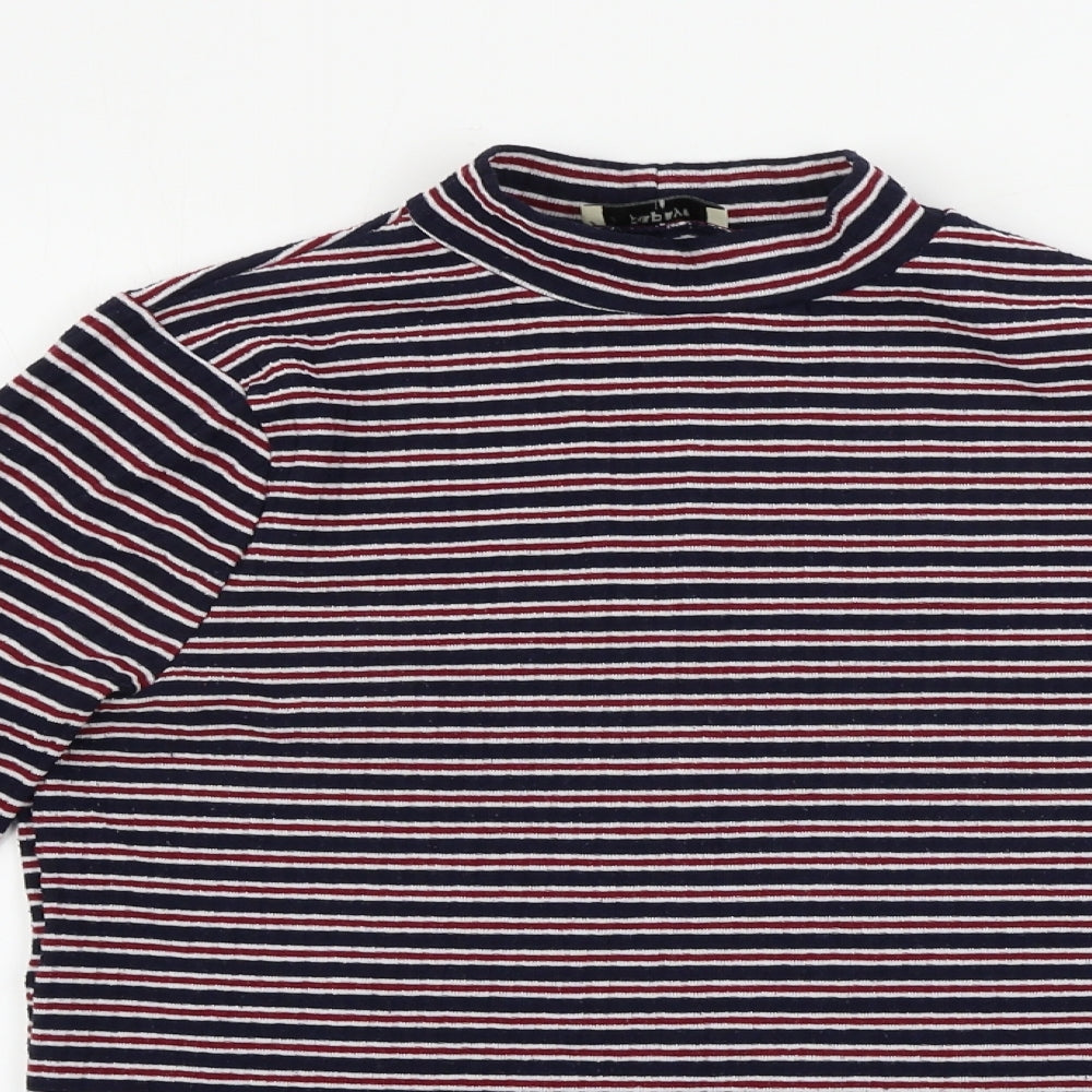 Papaya  Womens Red Striped  Pullover Jumper Size 14