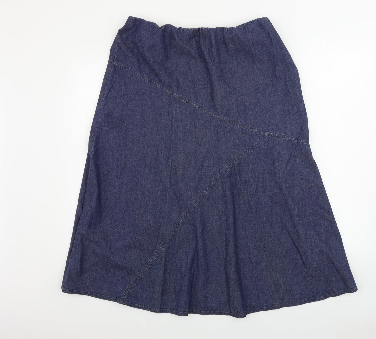 Preworn Womens Blue   A-Line Skirt Size 14