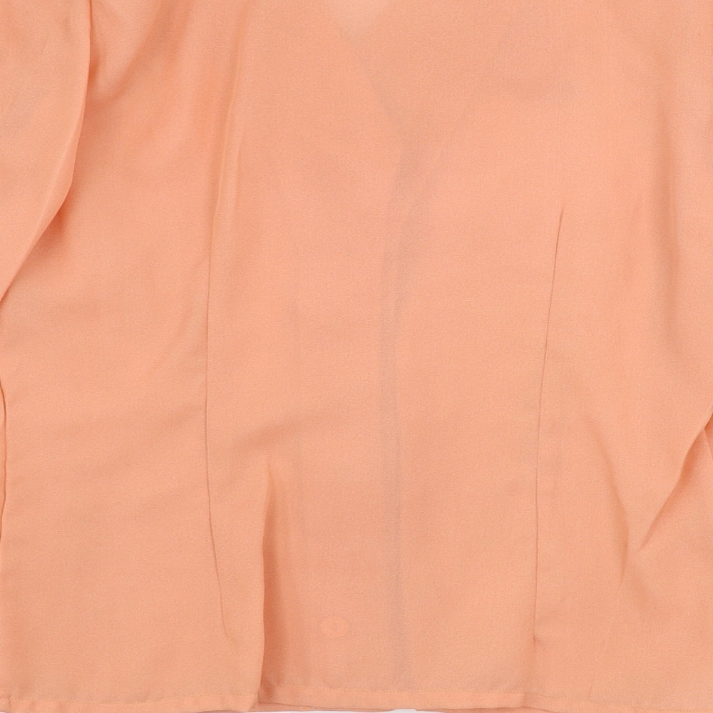 donros Womens Pink   Basic Button-Up Size 14
