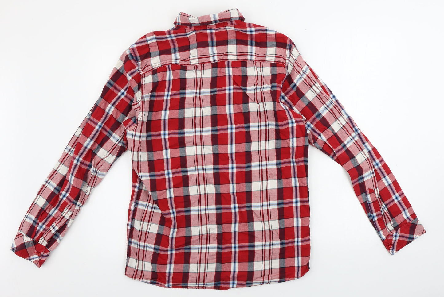 Ceader wood state  Mens Red Check   Button-Up Size S