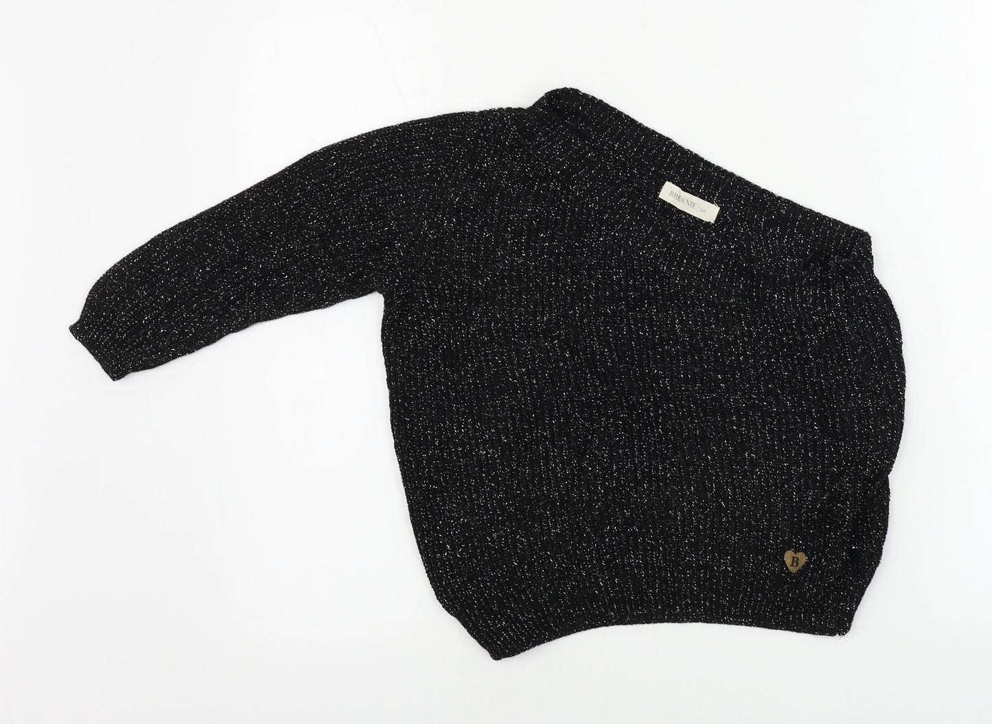 brownie  Womens Black   Pullover Jumper Size M