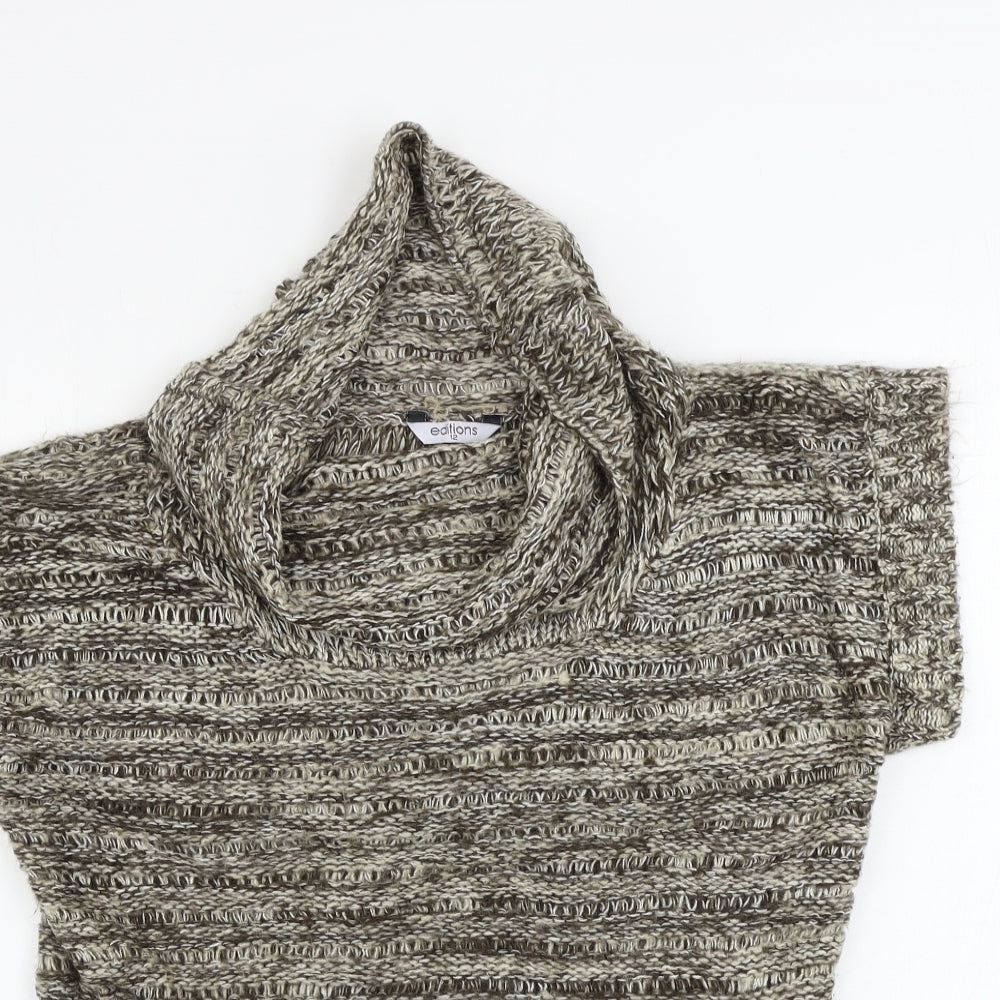 EDITIONS   Womens Beige   Pullover Jumper Size 12