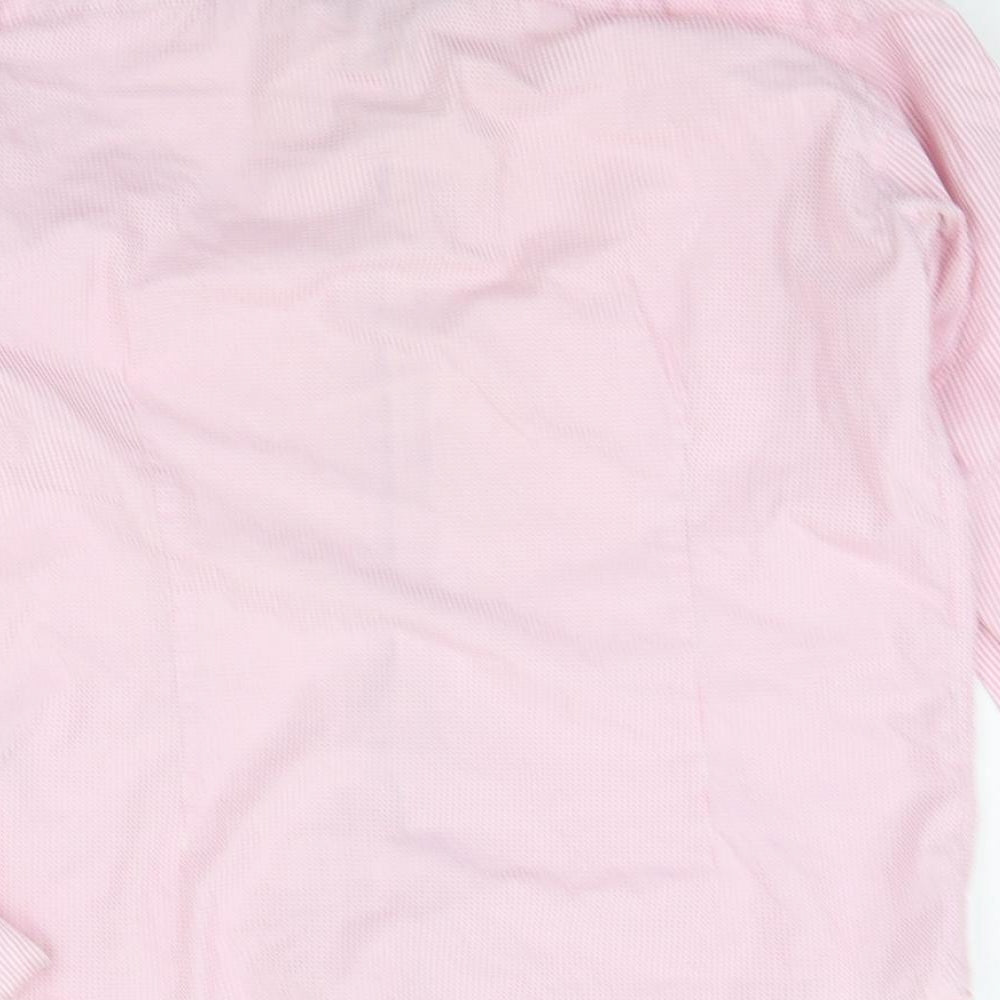 a2 BY ANDRE Mens Pink Polka Dot   Button-Up Size L
