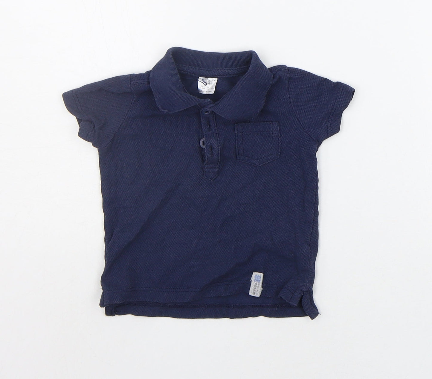 F&F Baby Blue   Basic Polo Size 6-9 Months
