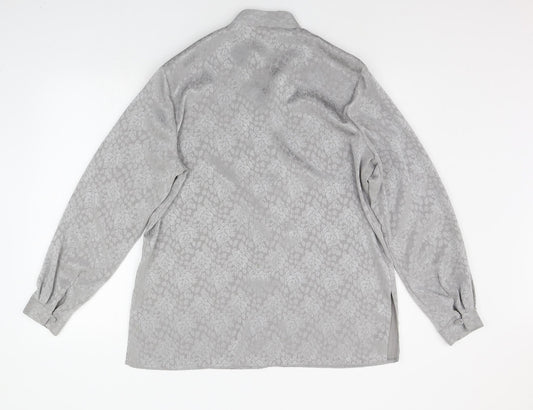 Bonmarché Womens Grey   Basic Button-Up Size 16