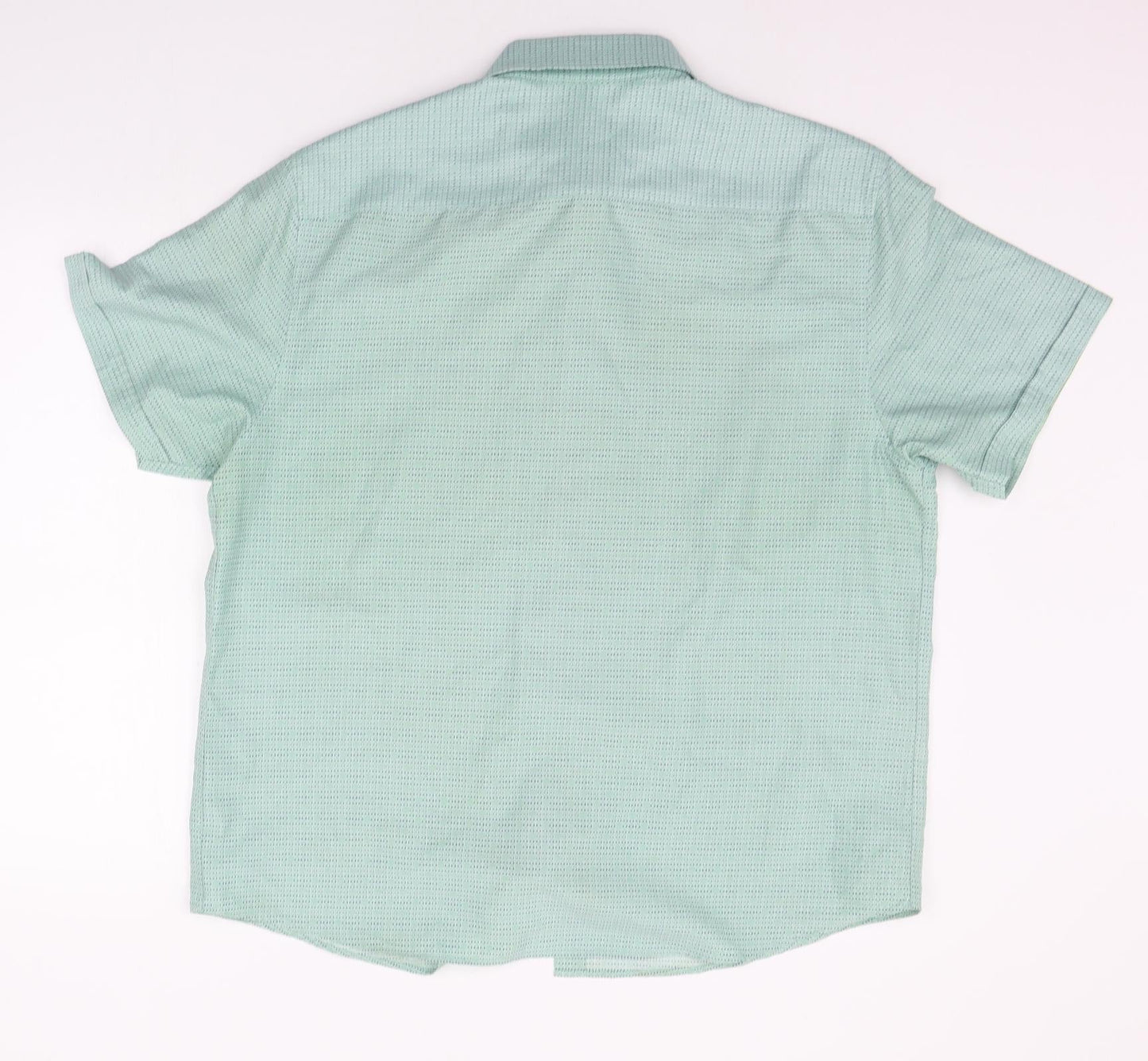 BHS Mens Green Geometric   Button-Up Size L