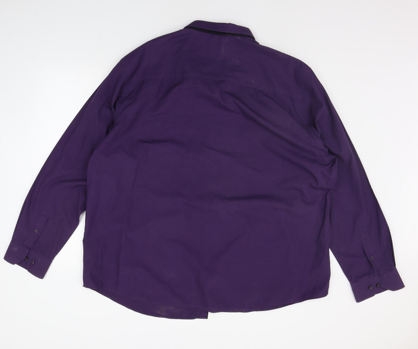 Jacamo Mens Purple Houndstooth   Button-Up Size XL