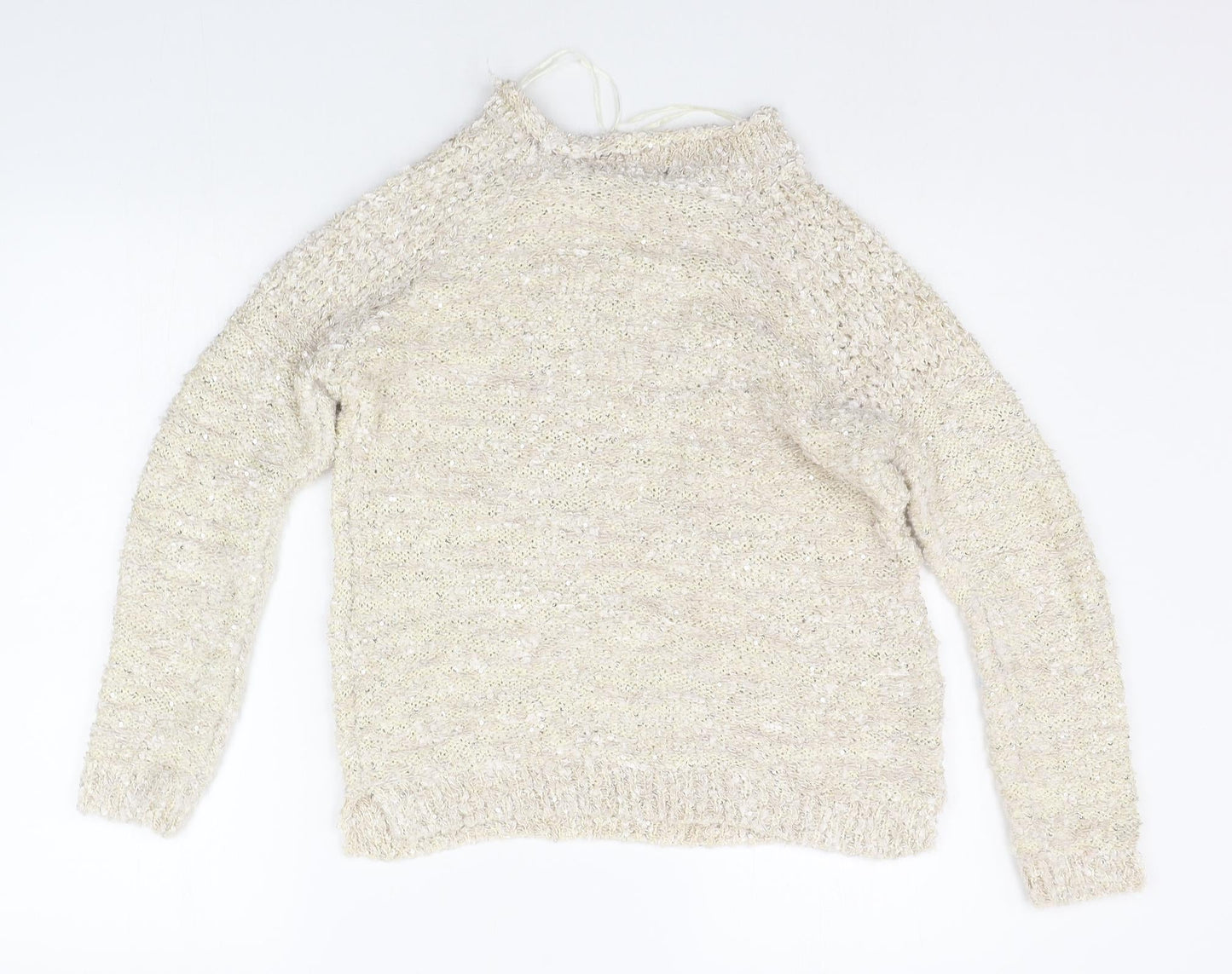 BM Womens Beige   Pullover Jumper Size S