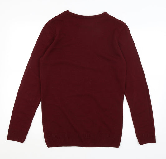 Cedar Wood State Mens Red   Pullover Jumper Size S