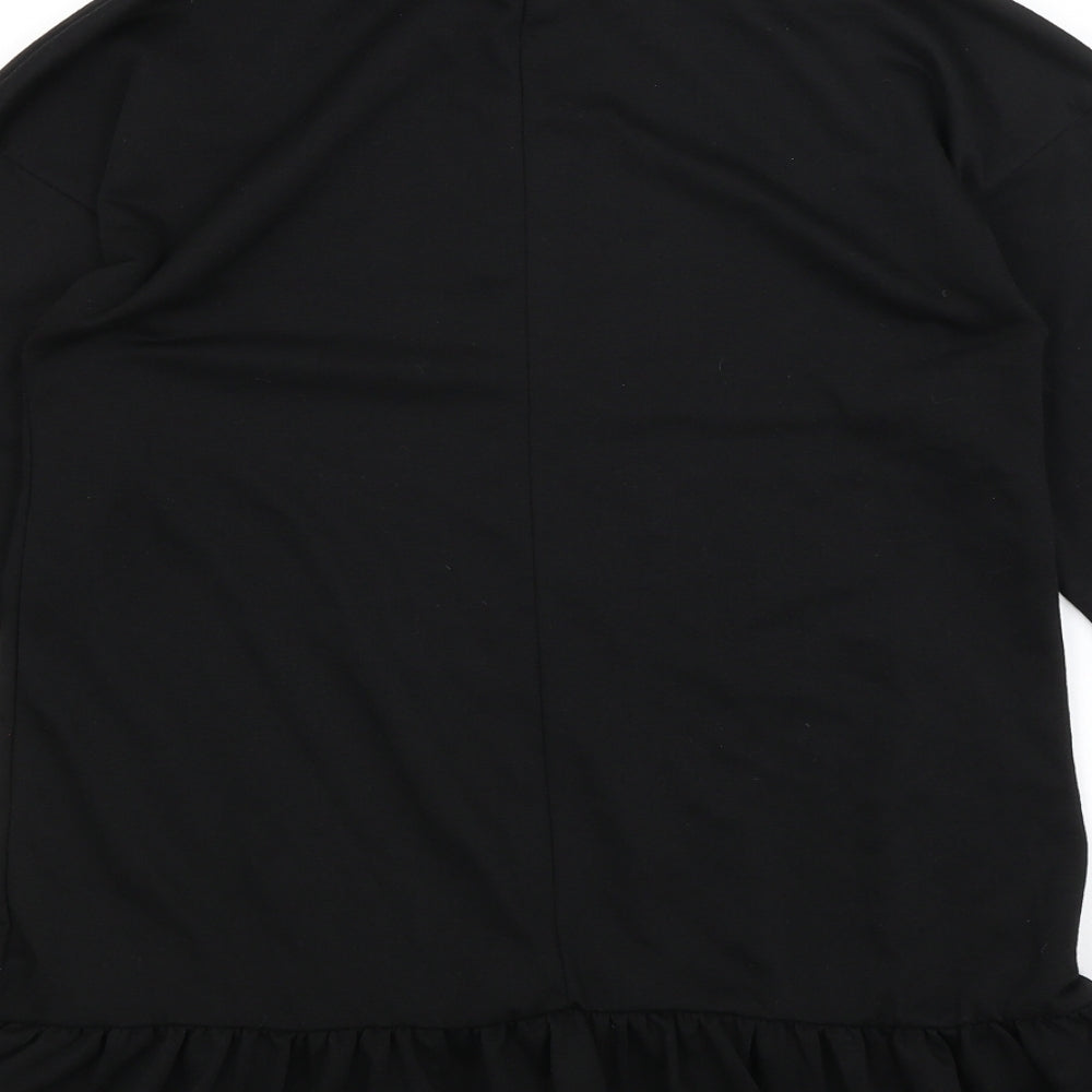 Boohoo Womens Black   Pullover Jumper Size 10