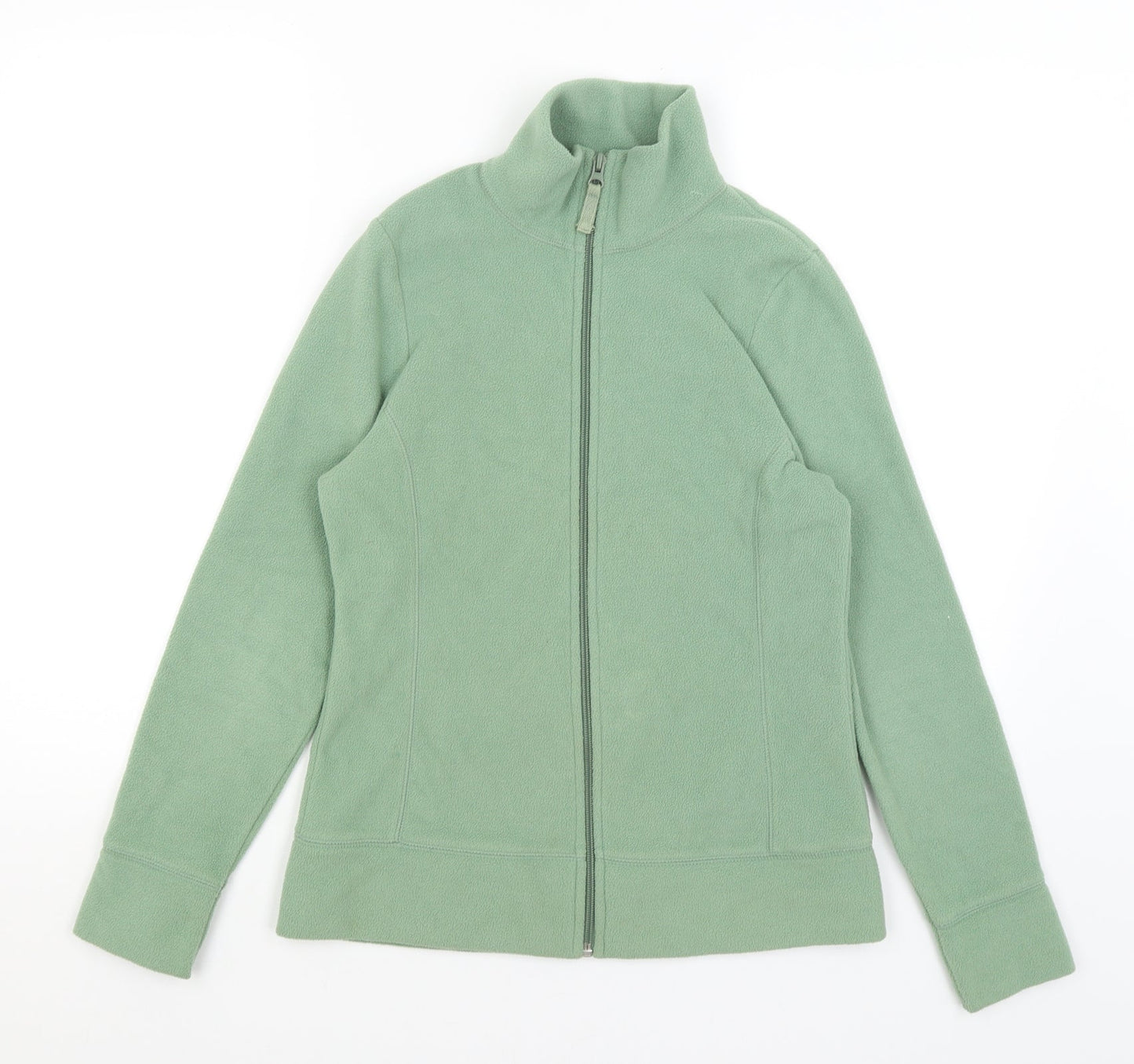 Preworn Womens Green   Full Zip Jumper Size 8