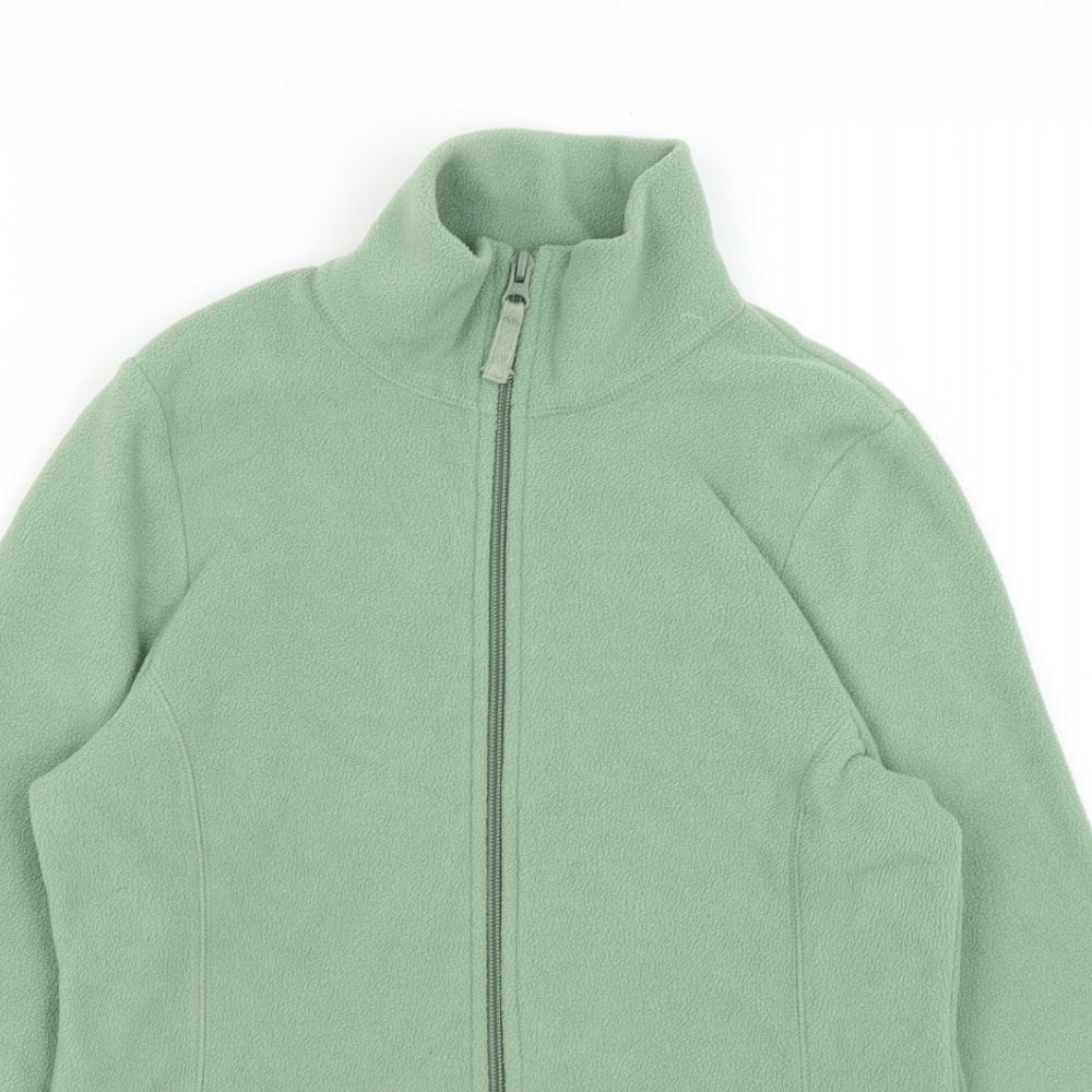 Preworn Womens Green   Full Zip Jumper Size 8