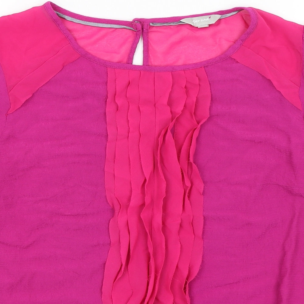 Per Una Womens Pink   Basic T-Shirt Size 12