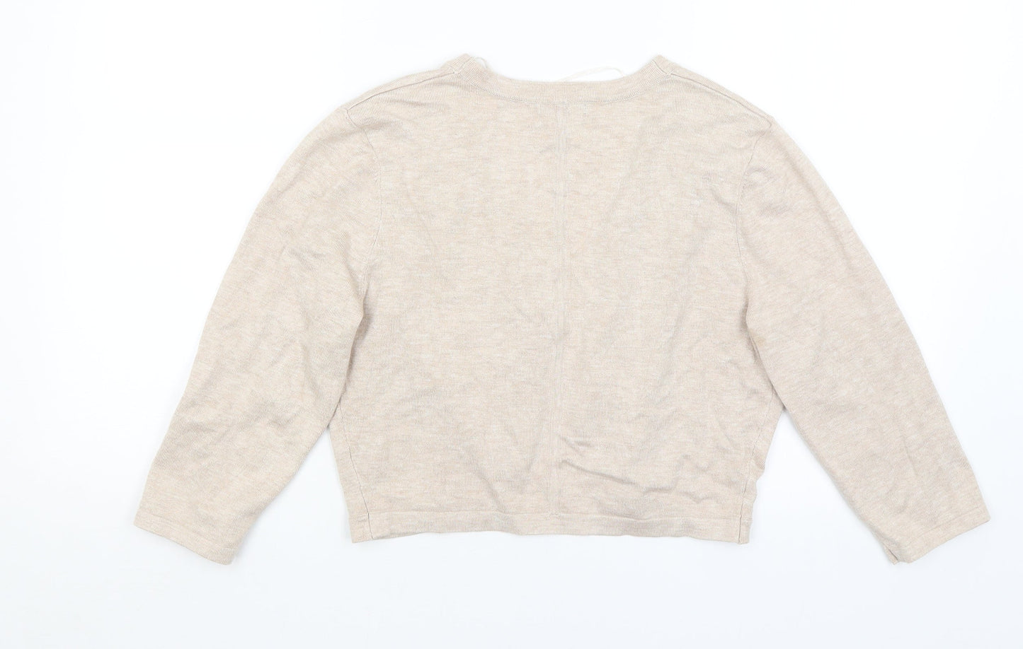 Roman Womens Beige   Cardigan Jumper Size 14