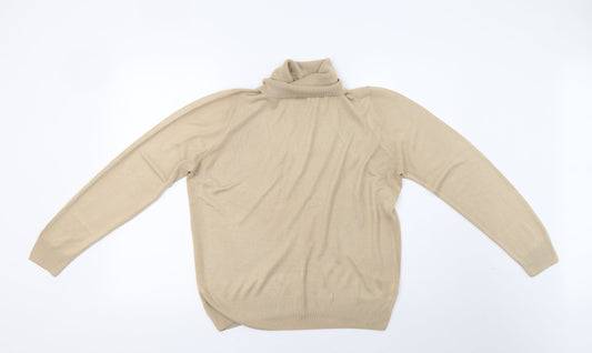Marks and Spencer Womens Beige  Knit Pullover Sweatshirt Size 14