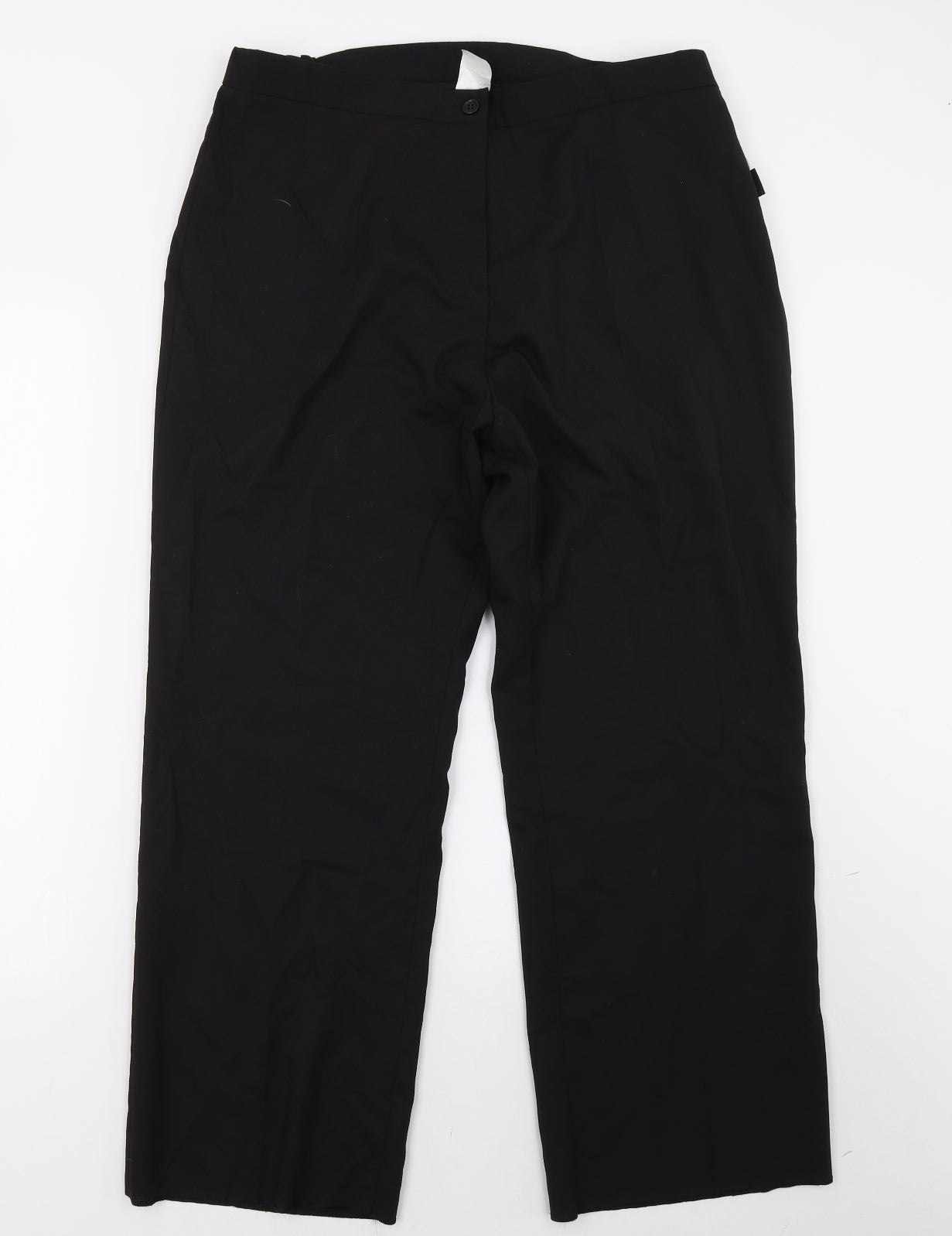 Preworn Womens Black   Trousers  Size 18 L30 in