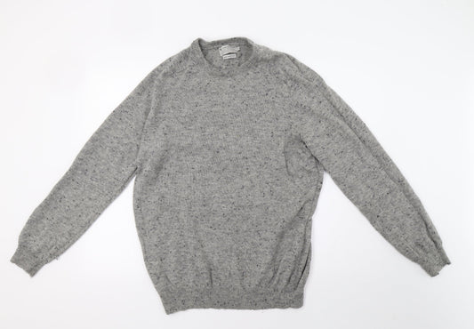 Sainsburys Mens Grey  Knit Pullover Sweatshirt Size XL