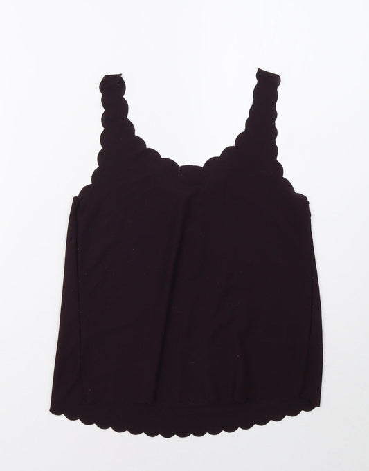Topshop Womens Purple   Basic Tank Size 8
