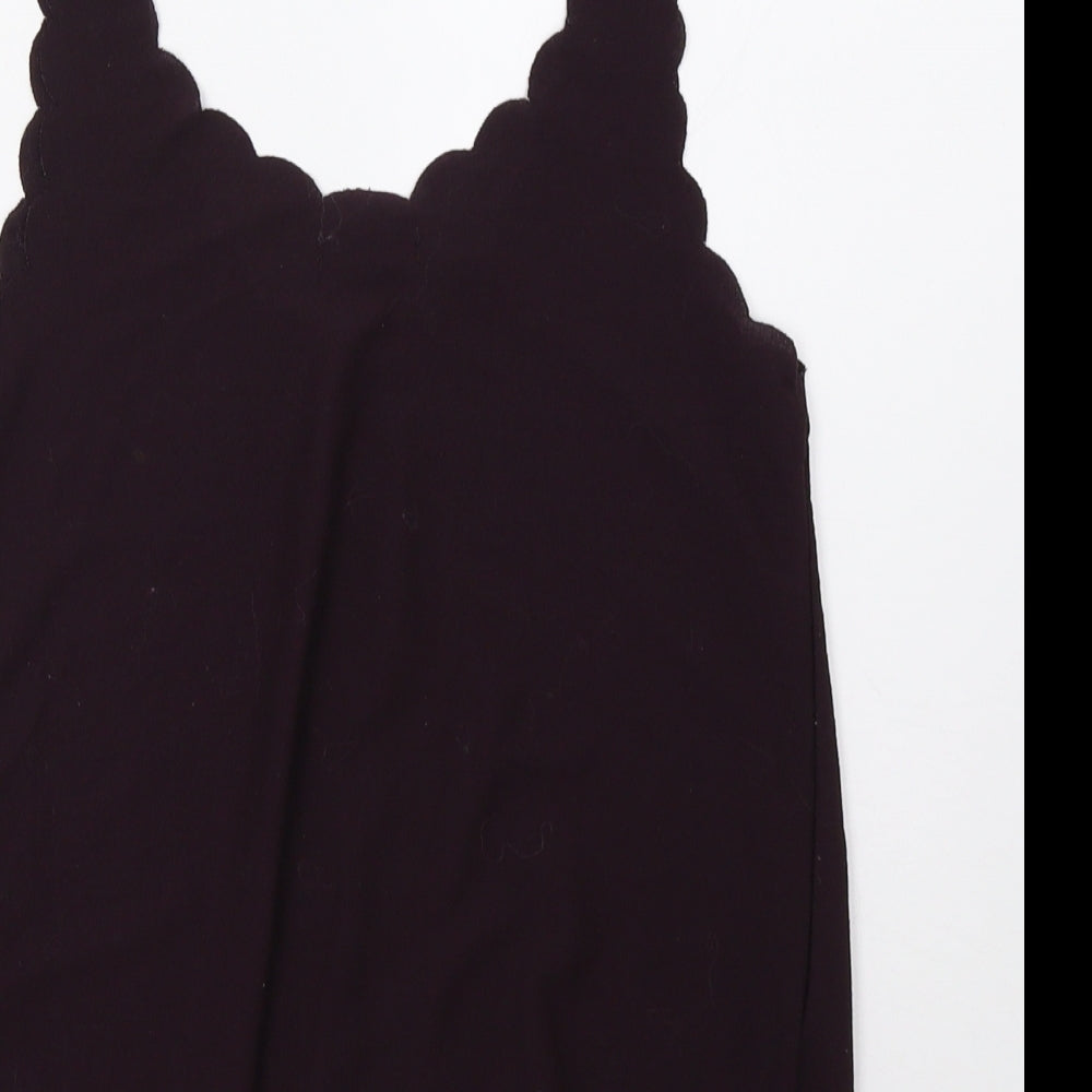 Topshop Womens Purple   Basic Tank Size 8
