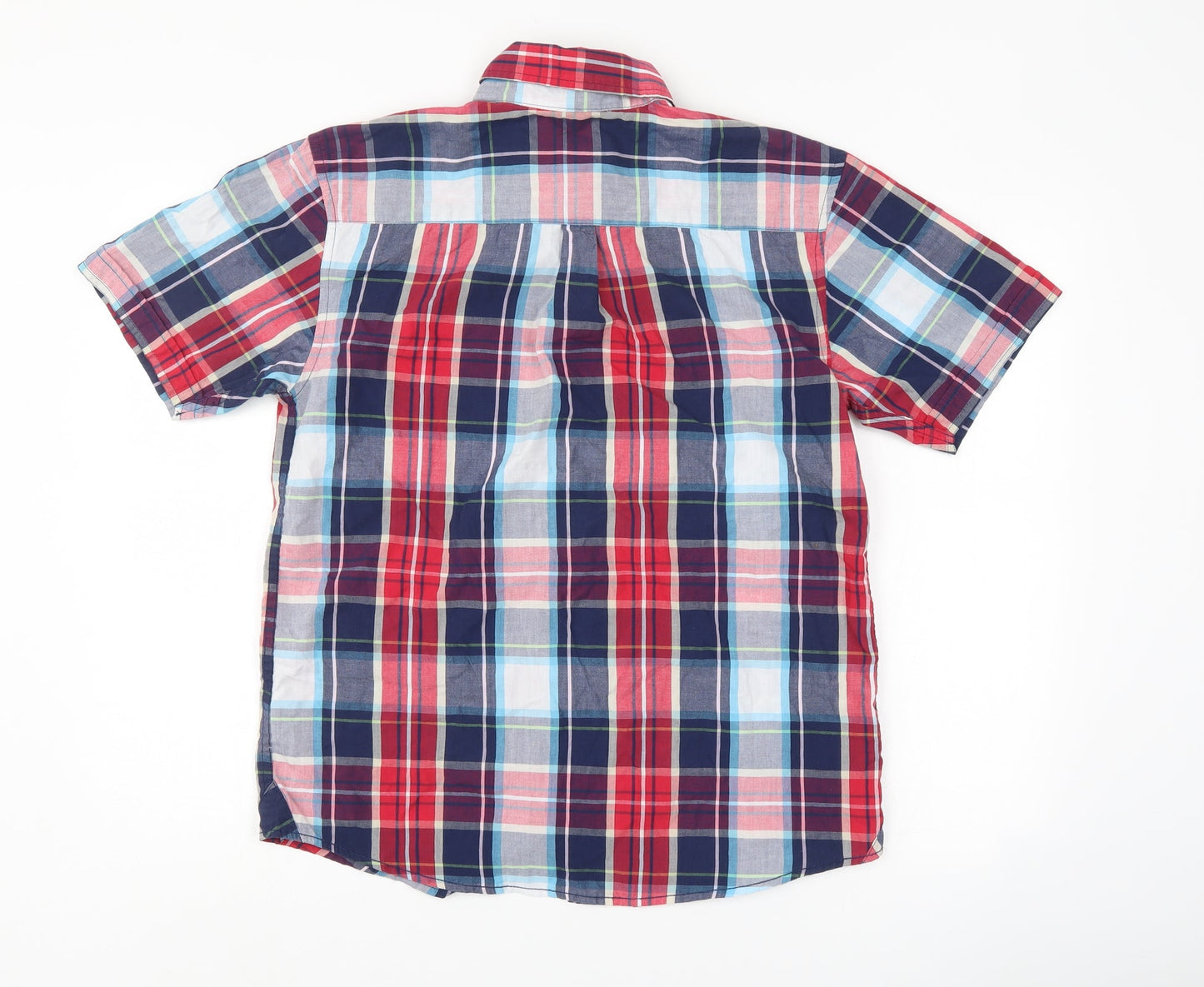Oak Valley Mens Multicoloured Check   Button-Up Size S