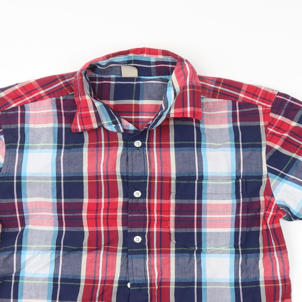 Oak Valley Mens Multicoloured Check   Button-Up Size S