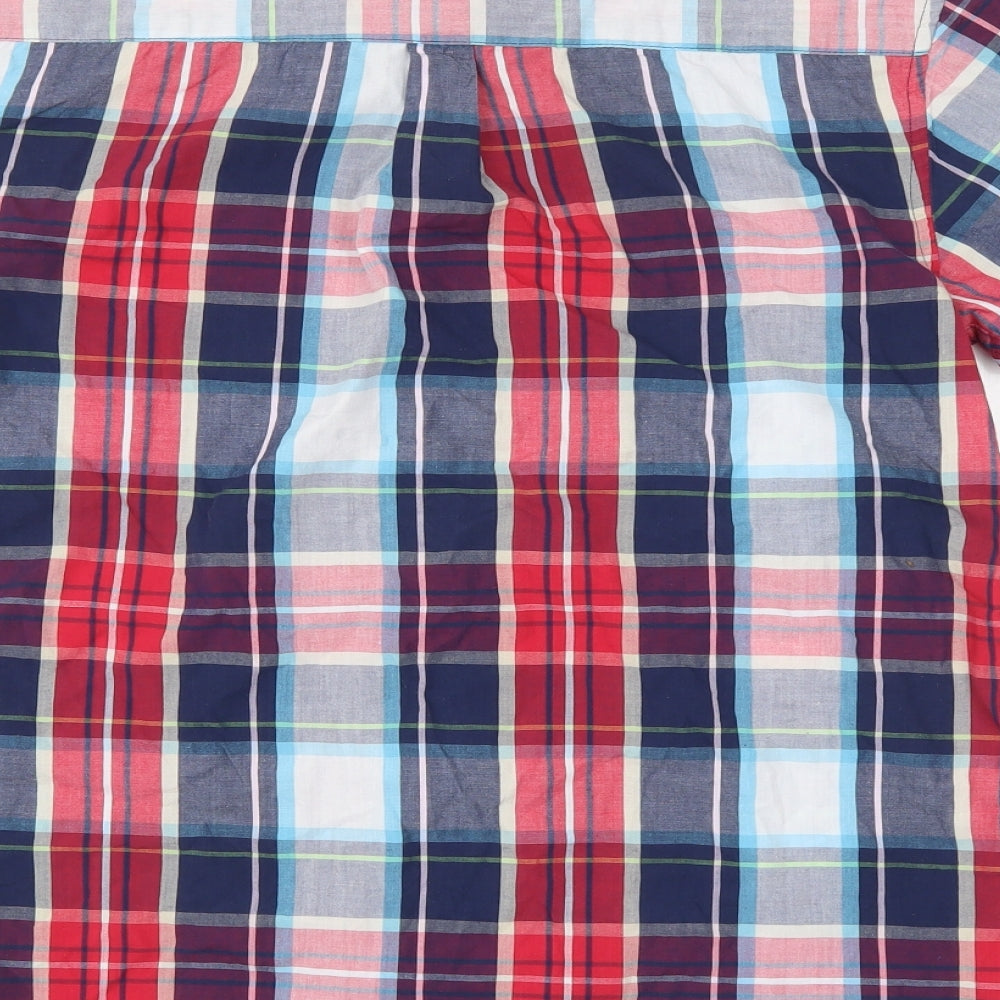 Oak Valley Mens Multicoloured Check   Button-Up Size S