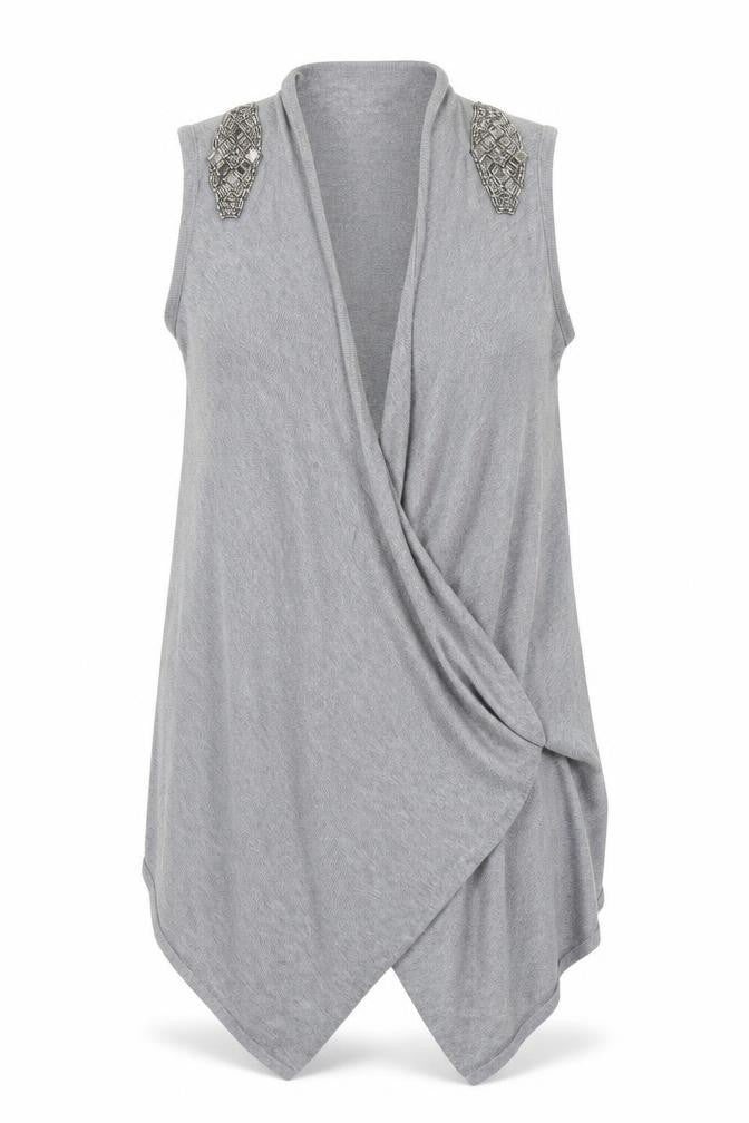 Marks and Spencer Womens Grey   Cardigan Jumper Size M