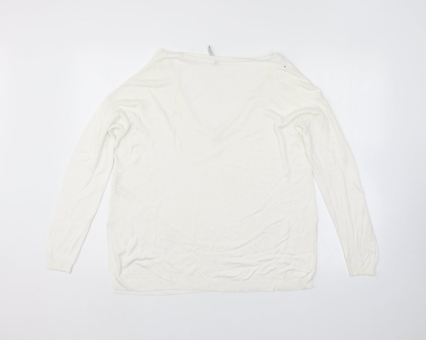 capsule Womens White   Pullover Jumper Size 14