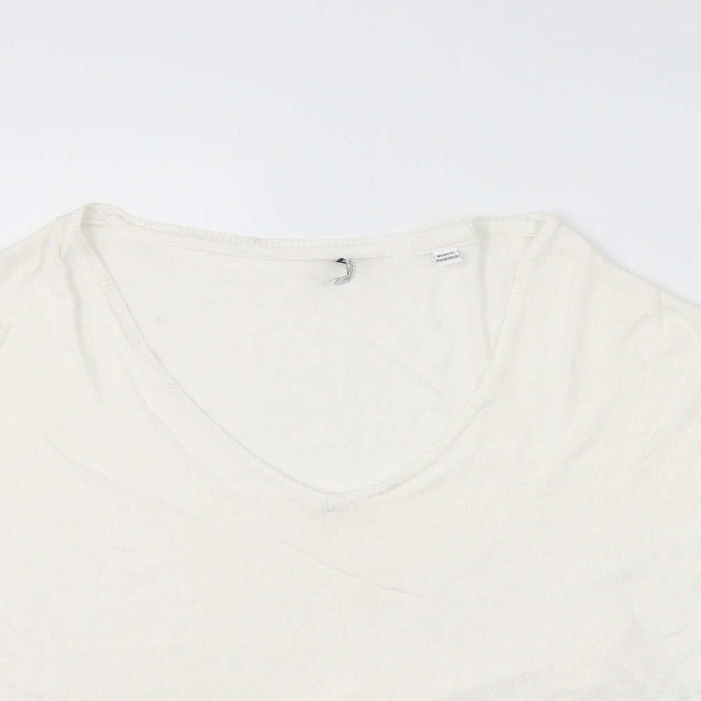capsule Womens White   Pullover Jumper Size 14