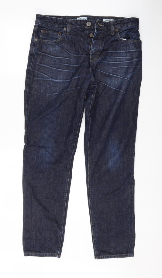 Admiral Womens Blue  Denim Straight Jeans Size 34 L32 in