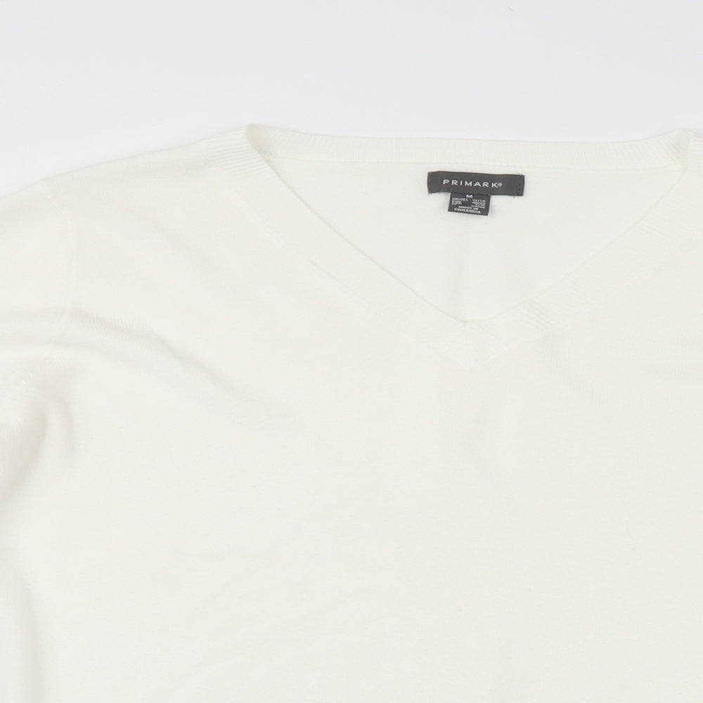 Primark Womens White   Pullover Jumper Size M