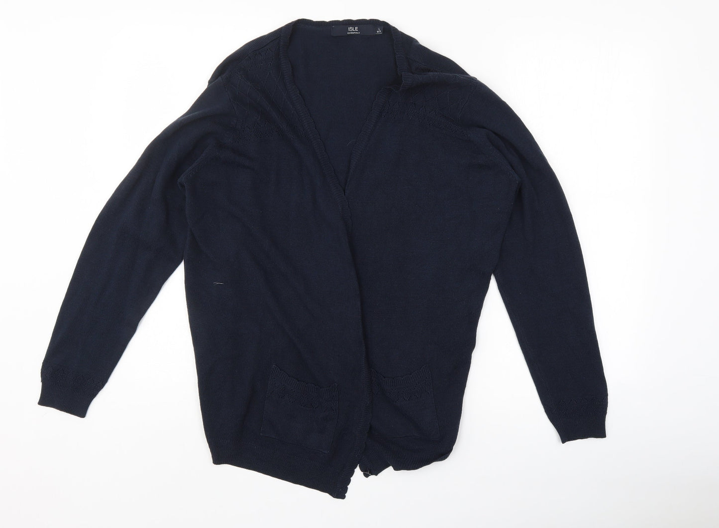 isle Womens Blue   Cardigan Jumper Size L