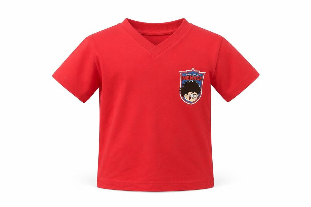 items Boys Red Geometric  Basic T-Shirt Size 4 Years