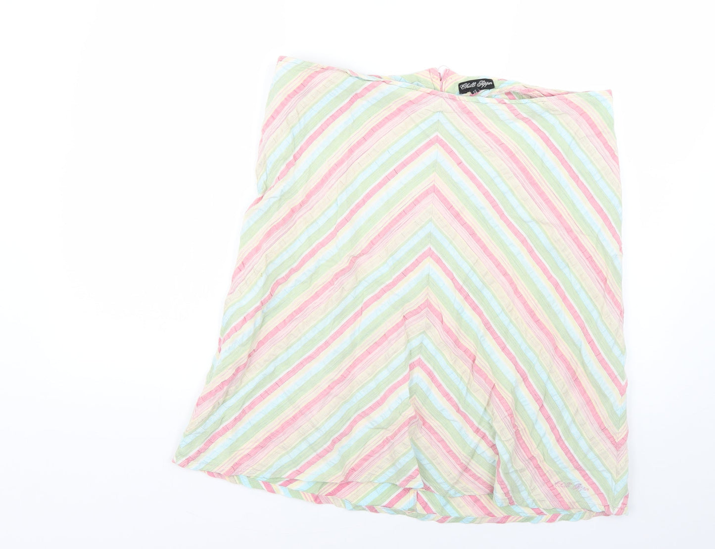 chilli peppers Womens Multicoloured Striped  Mini Skirt Size 14