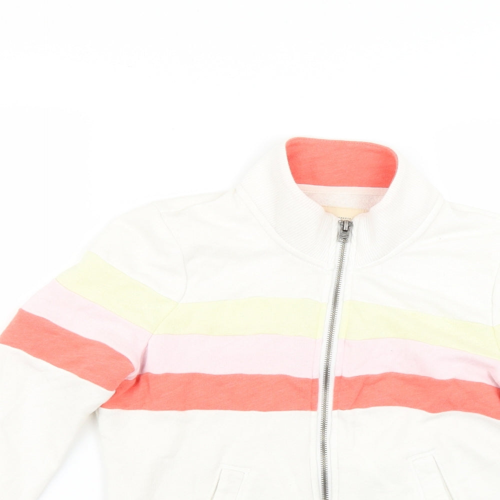 Hollister Womens Multicoloured Striped  Full Zip Jumper Size S