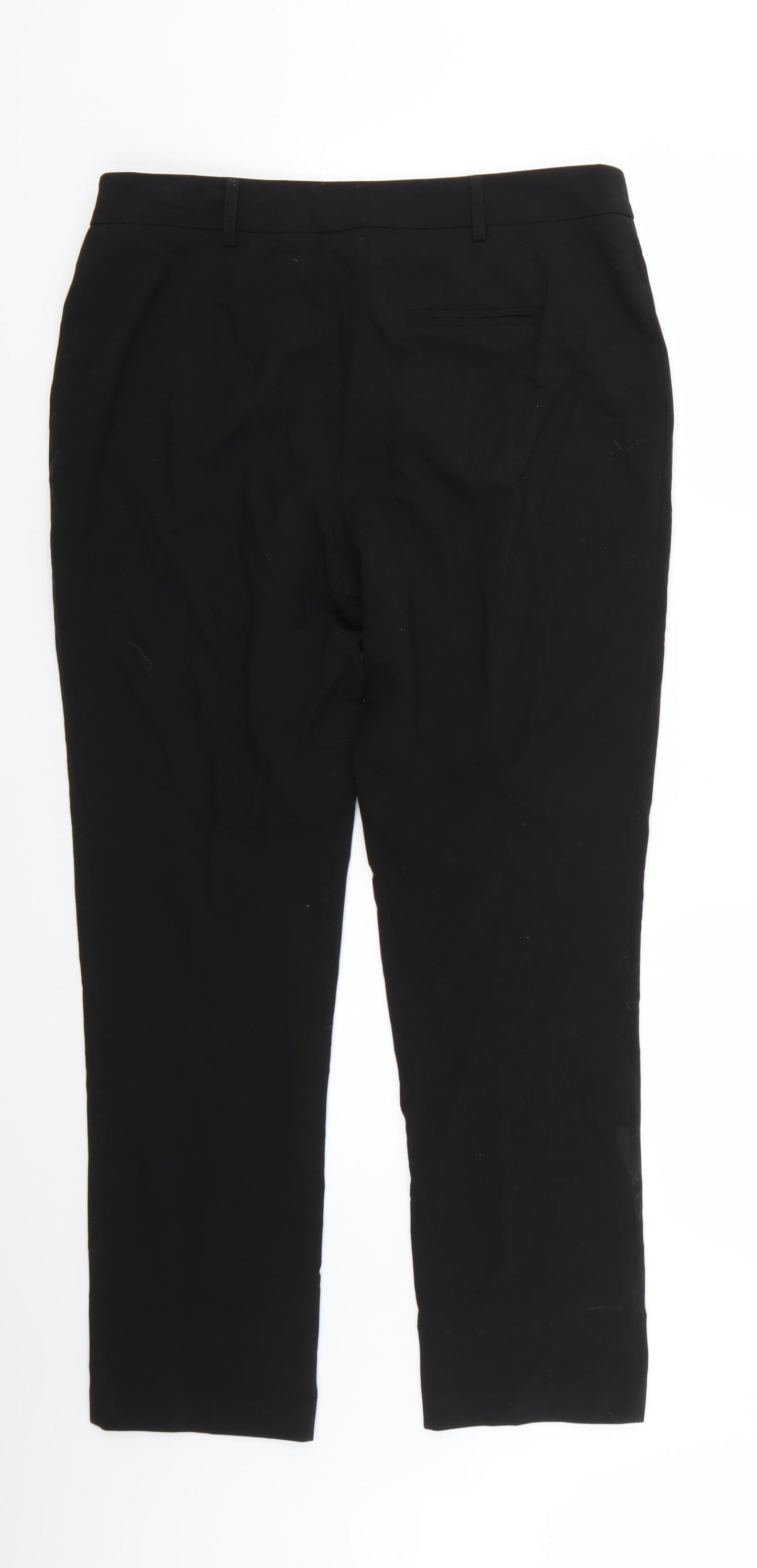 Papaya Womens Black   Trousers  Size 12 L25 in