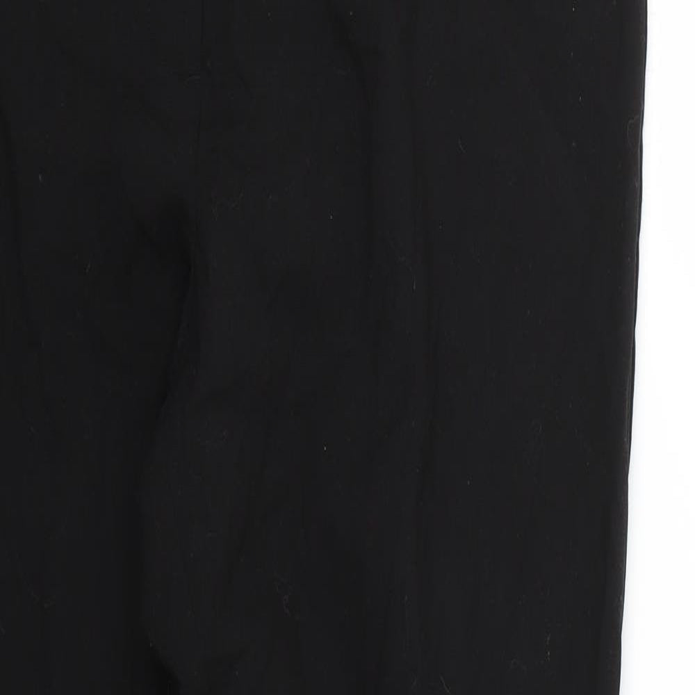 Papaya Womens Black   Trousers  Size 12 L25 in