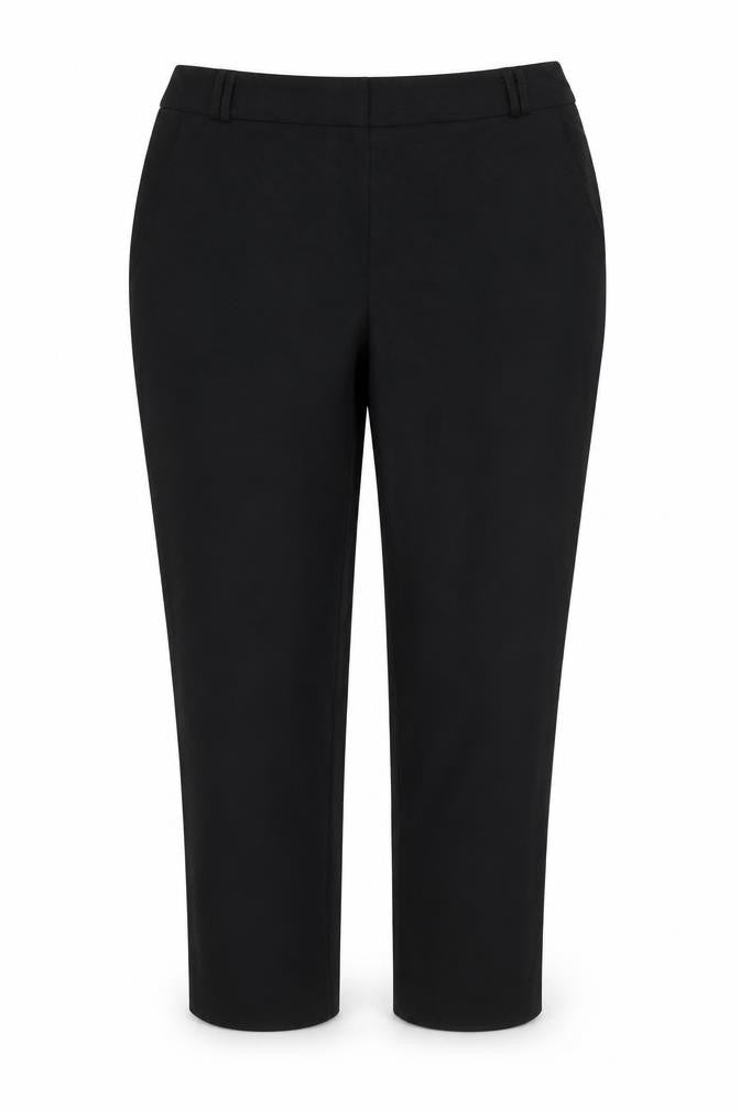 Front view of Atmosphere women’s black trousers, size UK 14, 25-inch leg