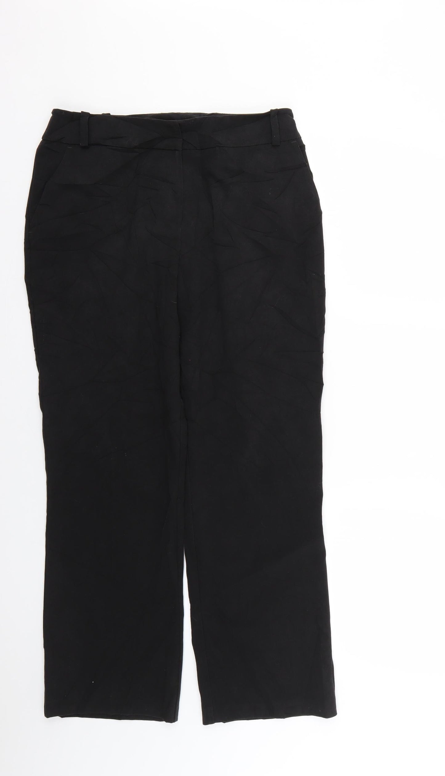BHS Womens Black   Trousers  Size 10 L28 in