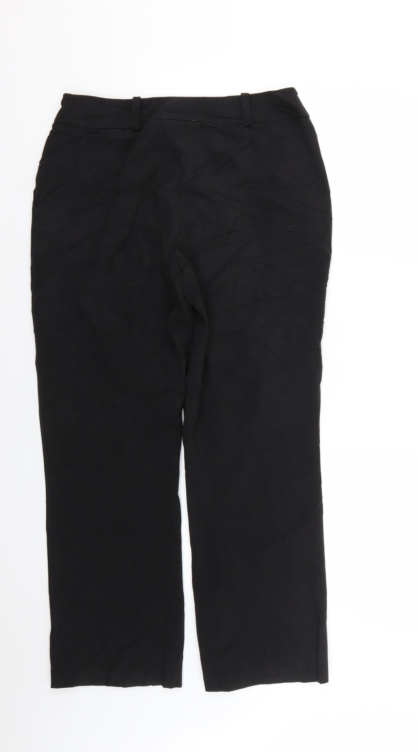 BHS Womens Black   Trousers  Size 10 L28 in