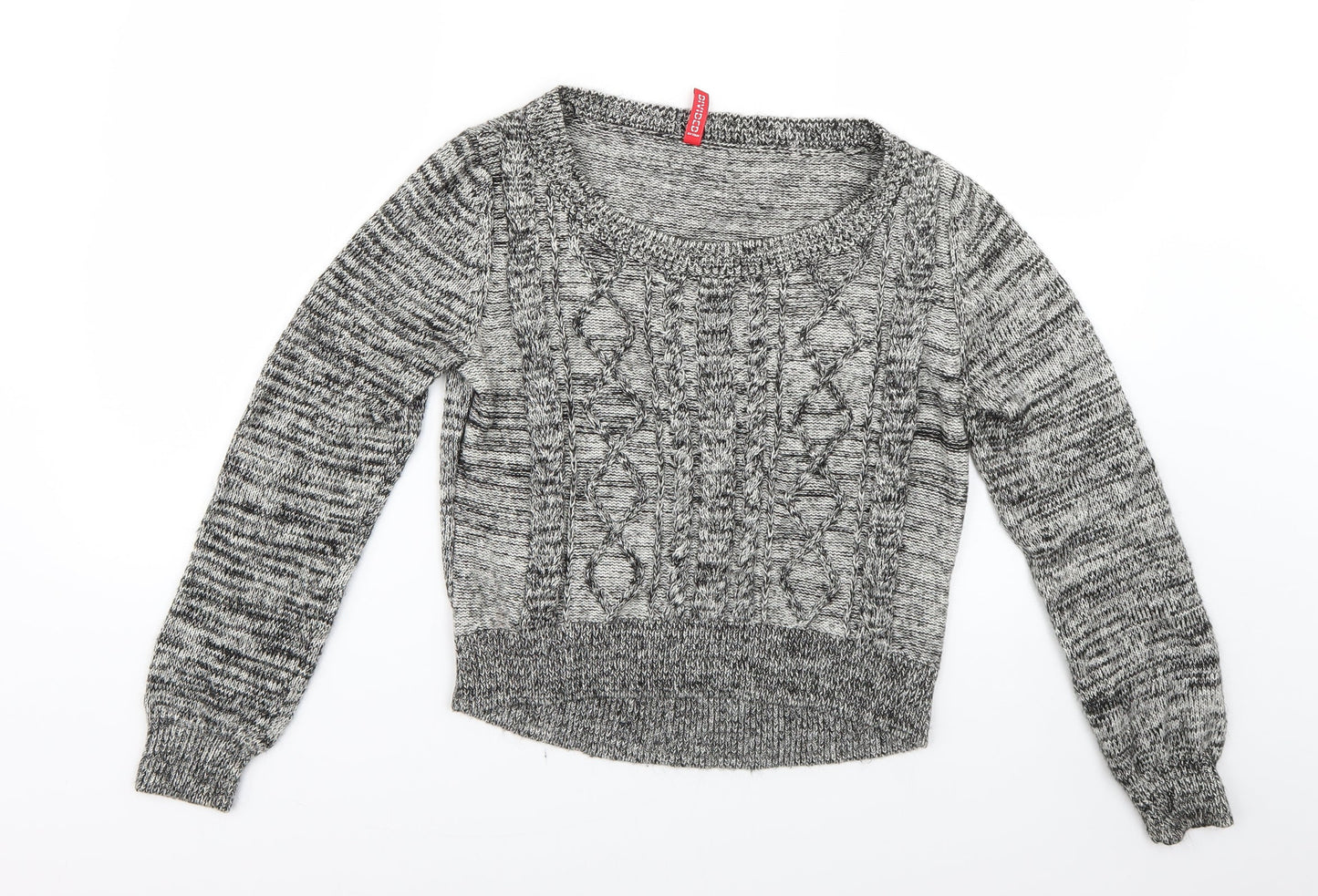 H&M Womens Grey   Pullover Jumper Size 10