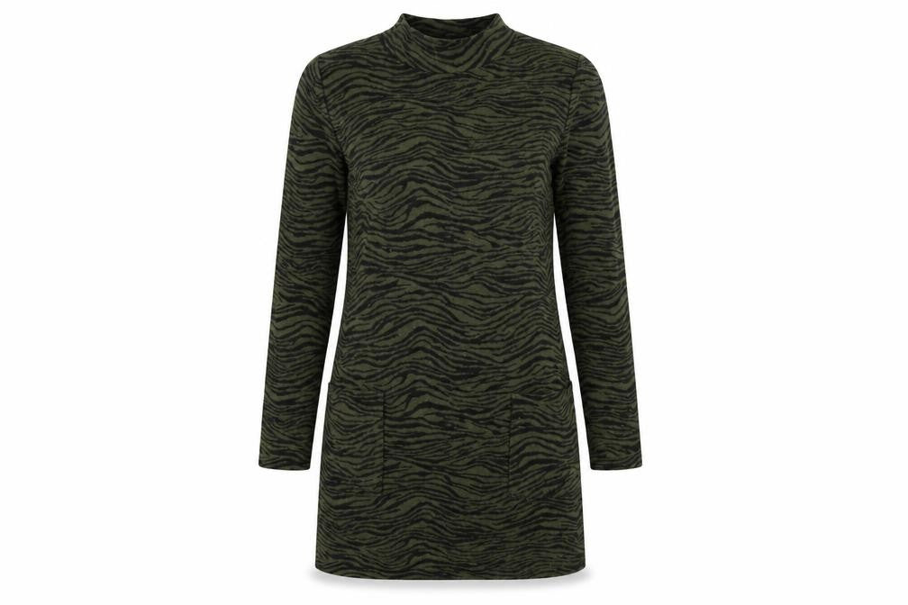 Marks and Spencer Womens Green Animal Print  Bodycon  Size 8