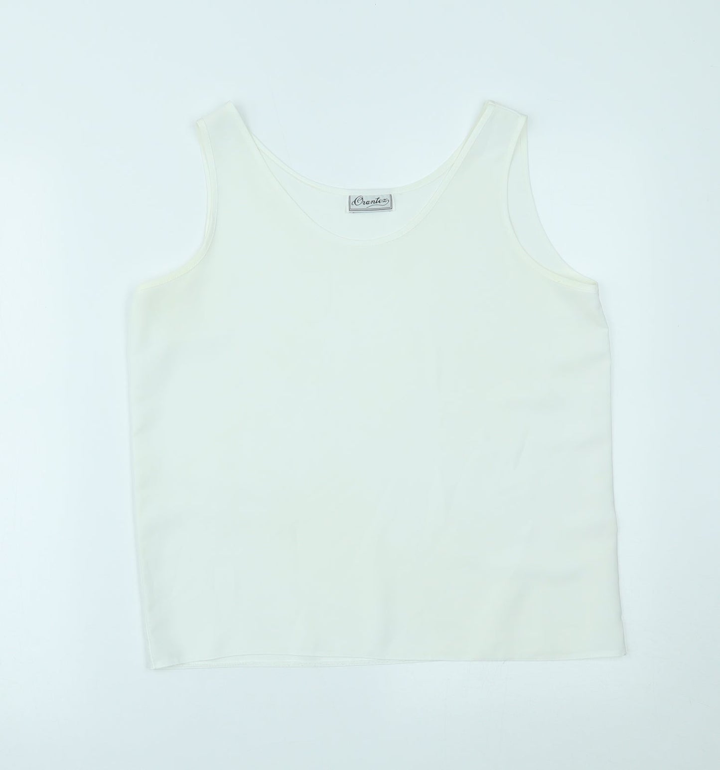 Orantez Womens White   Basic Tank Size 12