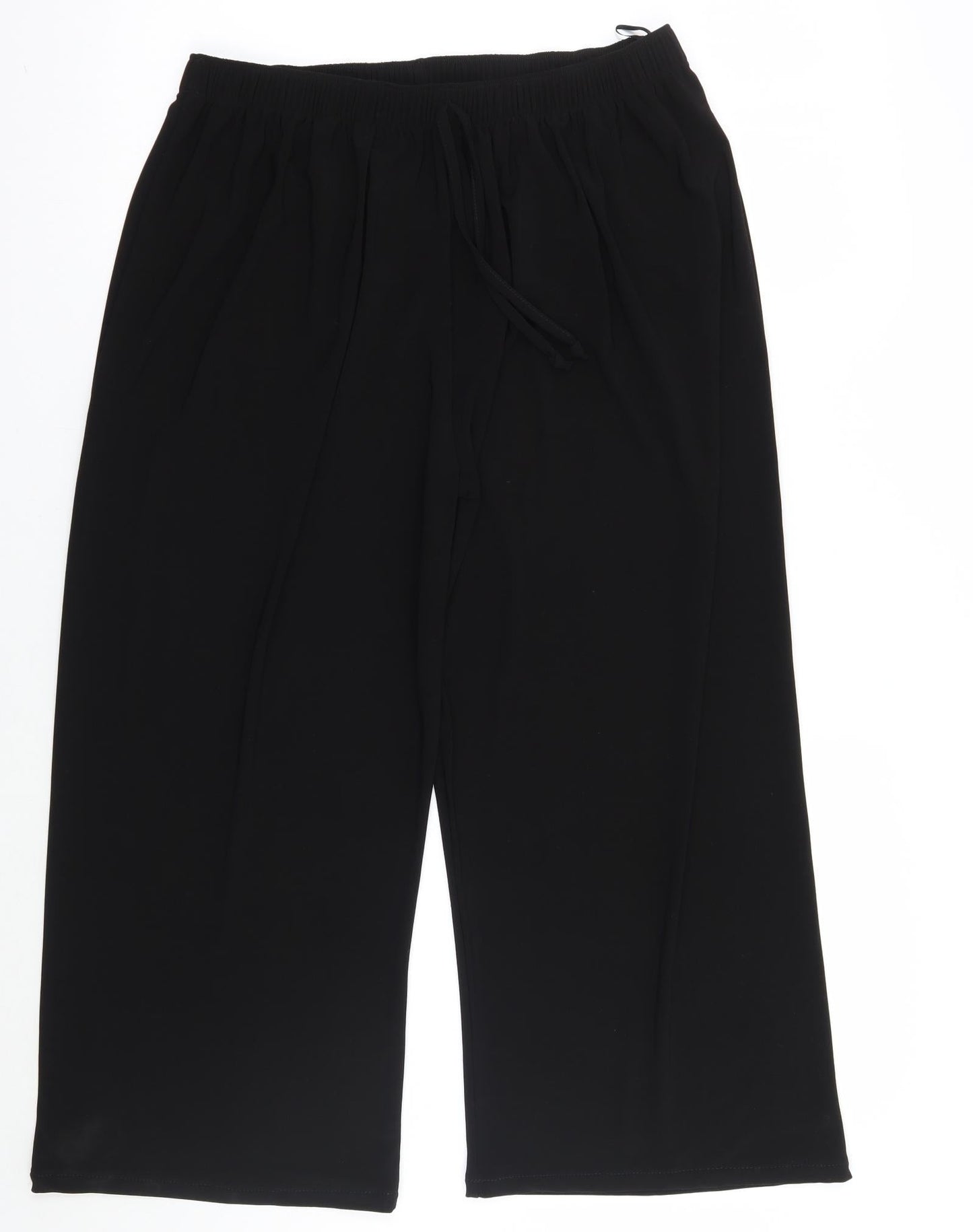 Preworn Womens Black   Cropped Trousers Size 2XL L23 in