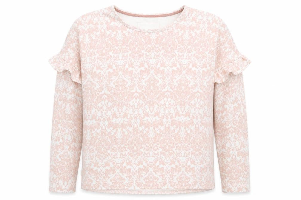 TU Womens White Floral  Pullover Jumper Size 12