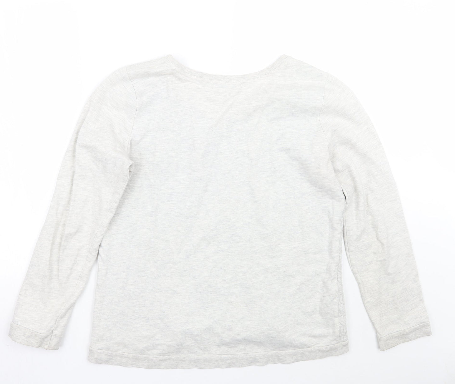 NEXT Womens Grey Geometric  Pullover Jumper Size 12
